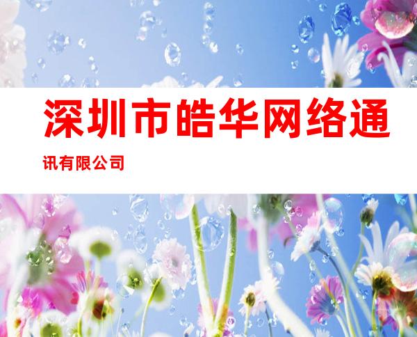 深圳市皓华网络通讯有限公司